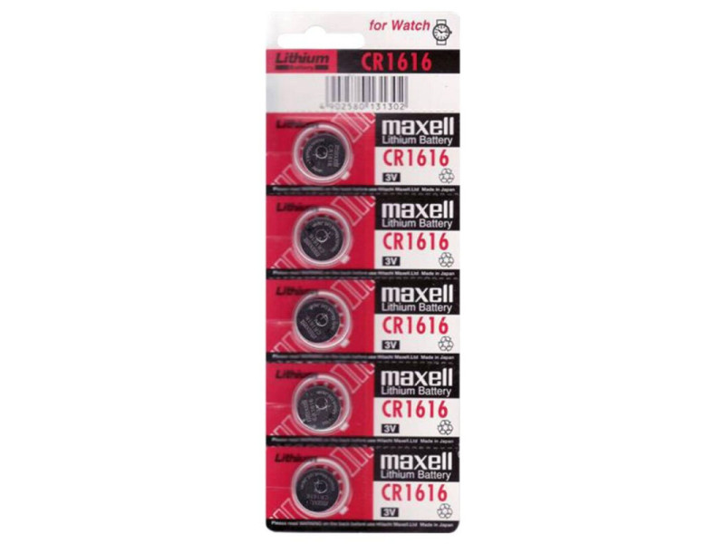 MAXELL - BATTERY LITIO CR1616 3V 5UDS