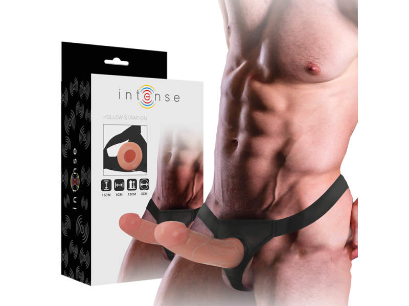 INTENSE - HOLLOW HARNESS WITH DILDO 16 X 3 CM