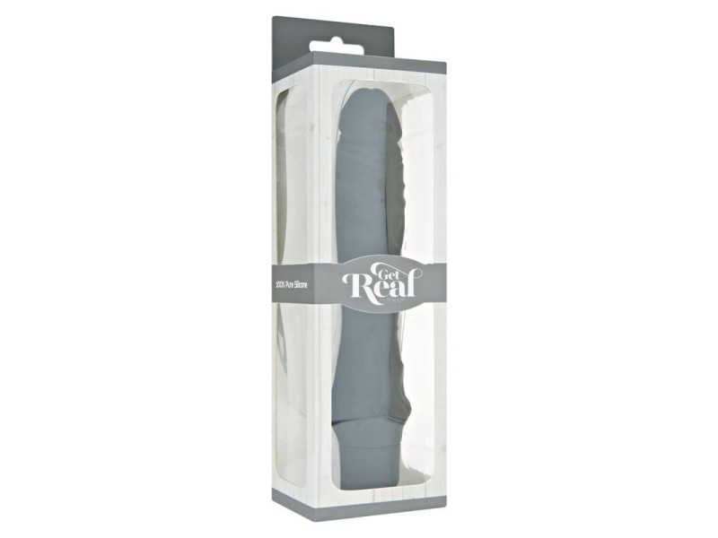 GET REAL - CLASSIC LARGE BLACK VIBRATOR