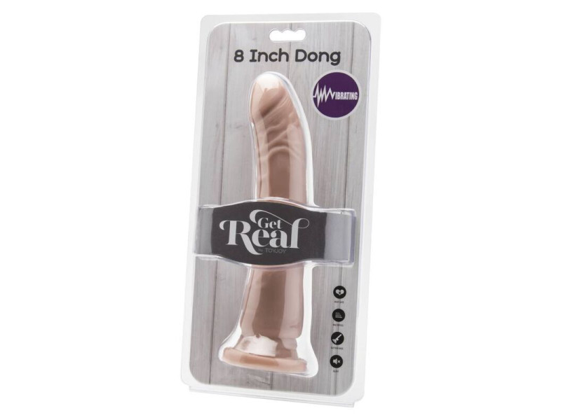 GET REAL - DONG 20,5 CM VIBRATING SKIN