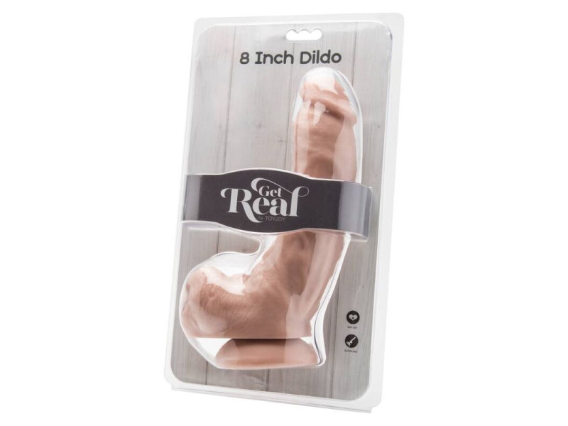 GET REAL - DILDO 20,5 CM WITH BALLS SKIN