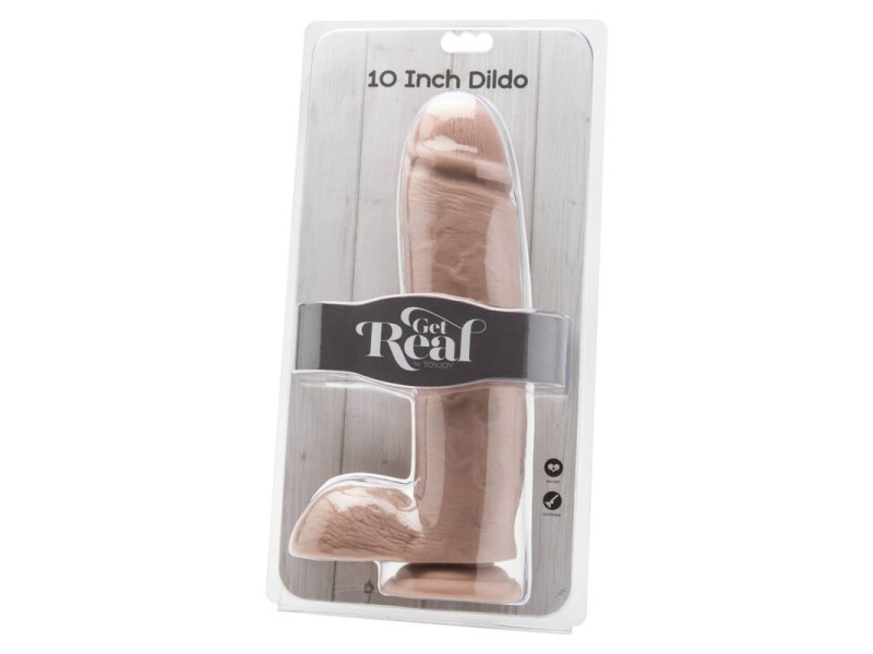 GET REAL - DILDO 25,5 CM WITH BALLS SKIN