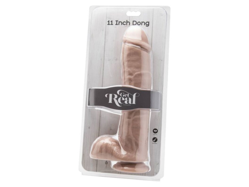 GET REAL - DILDO 28 CM WITH BALLS SKIN