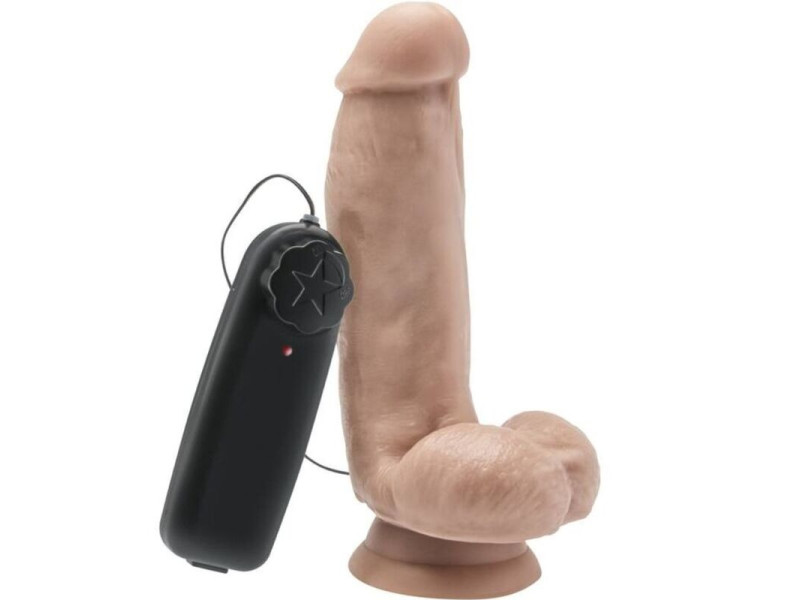 GET REAL - DILDO 12 CM WITH BALLS VIBRATOR SKIN