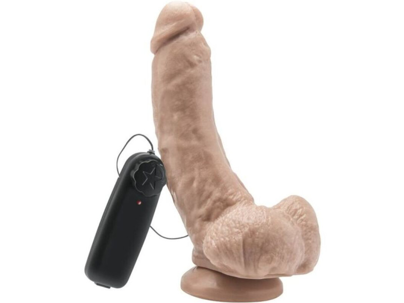 GET REAL - DILDO 20,5 CM WITH BALLS VIBRATOR SKIN