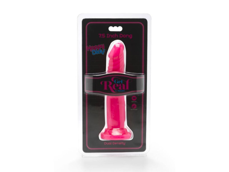 GET REAL - HAPPY DICKS DONG 19 CM PINK