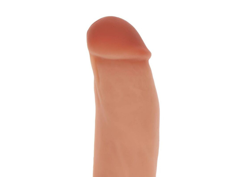 GET REAL - SILICONE DILDO 18 CM W BALLS SKIN