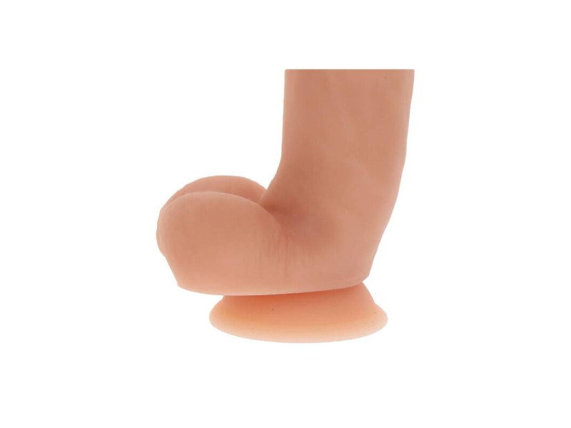 GET REAL - SILICONE DILDO 18 CM W BALLS SKIN