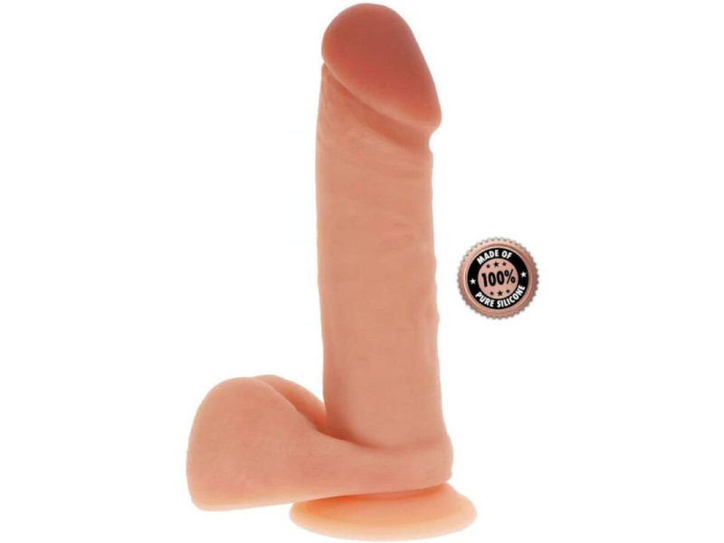 GET REAL - SILICONE DILDO 20,5 CM W BALLS SKIN