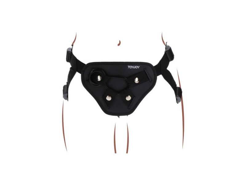 GET REAL - STRAP-ON DELUXE HARNESS BLACK