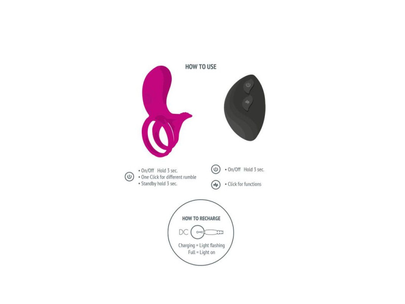 XOCOON - COUPLES STIMULATOR RING FUCHSIA