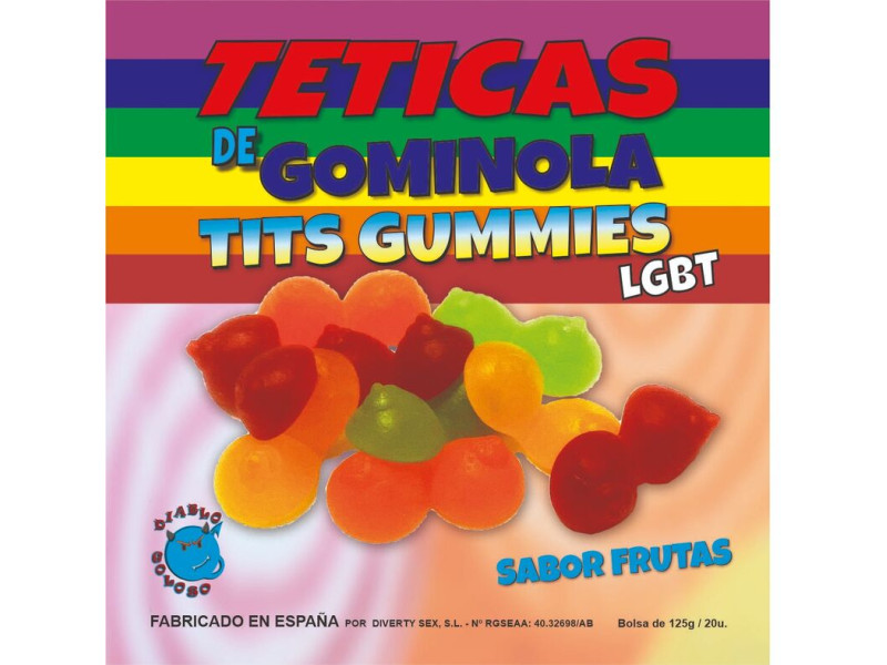 DIABLO GOLOSO - ASSORTED GLITTER GUMMY TEETICS