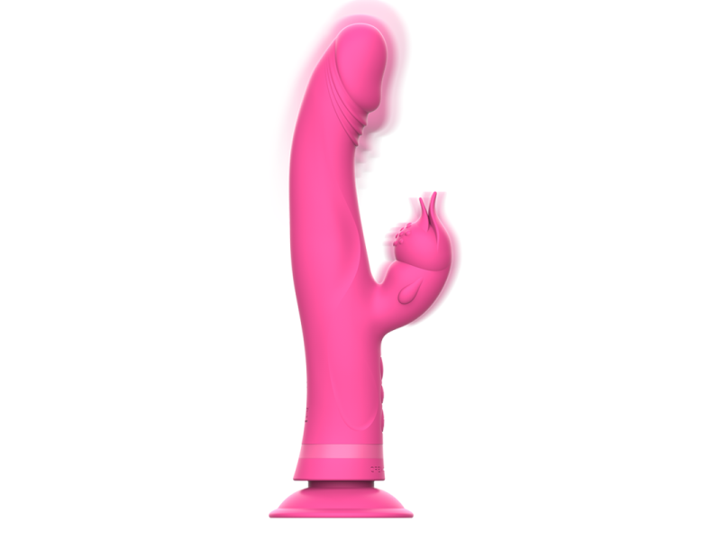 INTENSE - JULIO RABBIT VIBRATOR PINK SILICONE