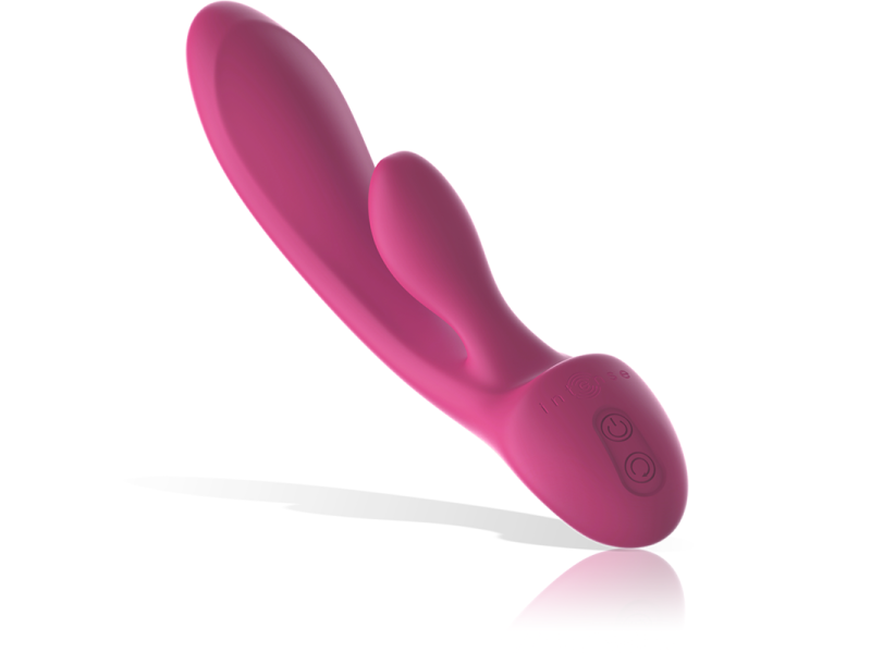 INTENSE - LUIGI RABBIT VIBRATOR PINK LIQUID SILICONE