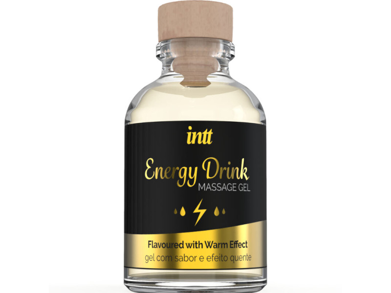 INTT MASSAGE & ORAL SEX - MASSAGE GEL WITH FLAVORED ENERGY CA DRINK AND HEATING EFFECT