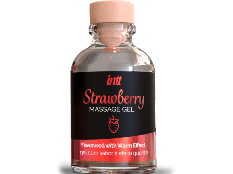 INTT MASSAGE & ORAL SEX - HOT EFFECT STRAWBERRY FLAVOR MASSAGE GEL