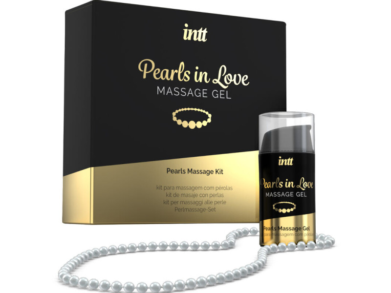 INTT MASSAGE & ORAL SEX - PEARLS IN LOVE WITH PEARL NECKLACE AND SILICONE GEL