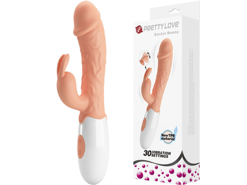 PRETTY LOVE - EASTER BUNNY VIBRATOR WITH STIMULATOR