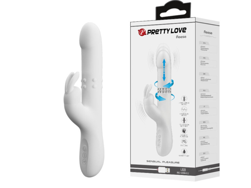 PRETTY LOVE - REESE VIBRATOR WITH SILVER ROTATION