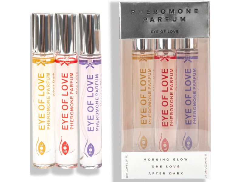 EYE OF LOVE - EOL PHR PARFUM 10 ML SET/3 - MORNING GLOW, ONE LOVE, AFTER DARK