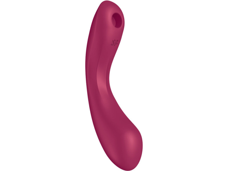 SATISFYER - CURVE TRINITY 1 AIR PULSE VIBRATION RED