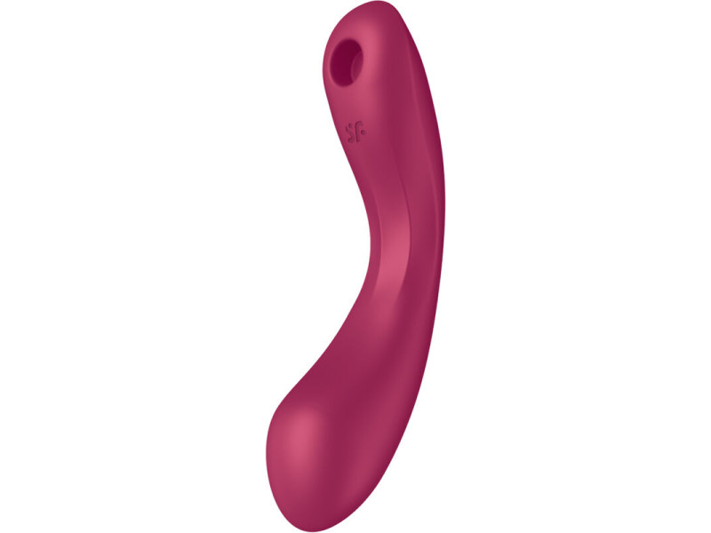 SATISFYER - CURVE TRINITY 1 AIR PULSE VIBRATION RED