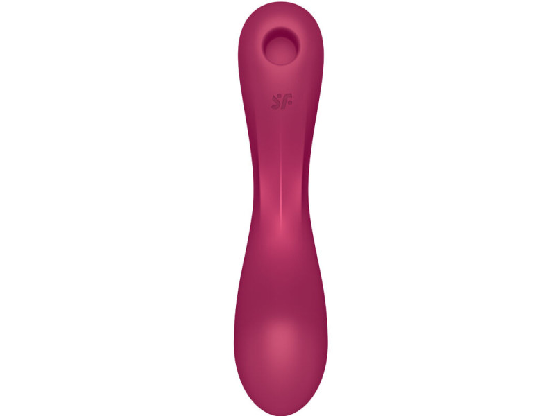 SATISFYER - CURVE TRINITY 1 AIR PULSE VIBRATION RED