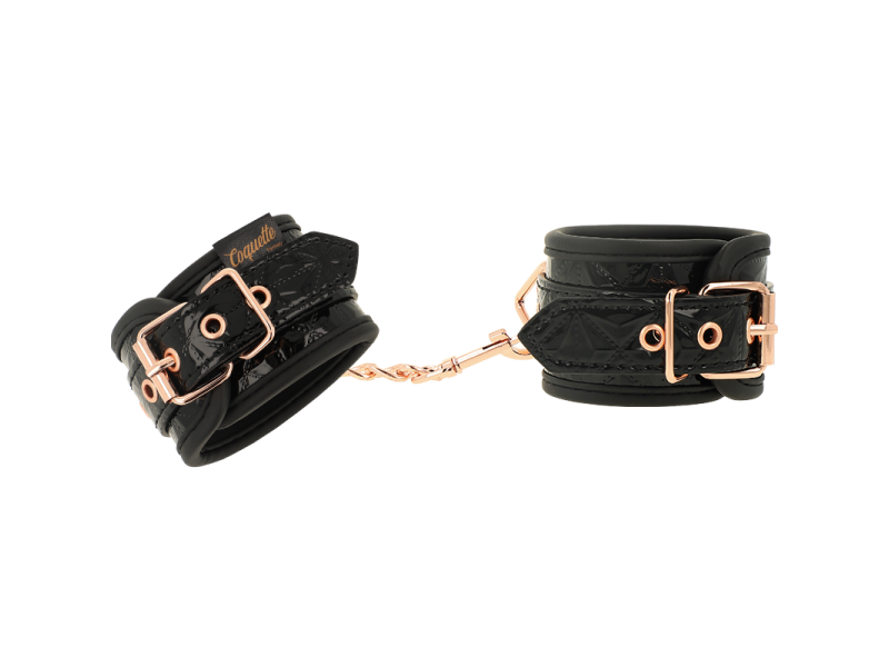 COQUETTE CHIC DESIRE - BLACK EDITION PREMIUM HANDCUFFS WITH NEOPRENE LINING