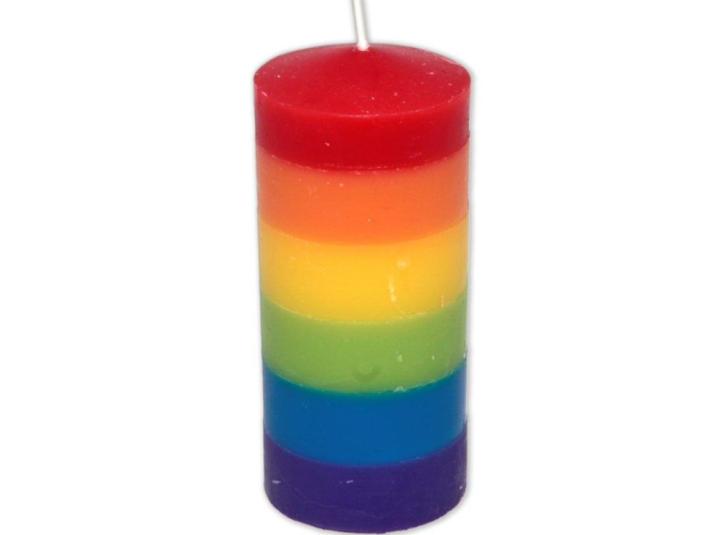 PRIDE - BIG CANDLE WITH LGBT FLAG