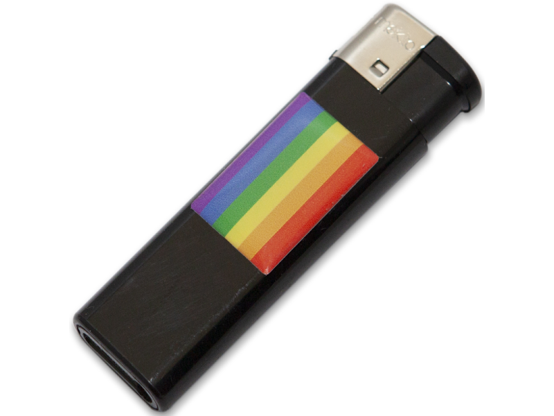 PRIDE - LIGHTER BLACK WITH LGBT FLAG