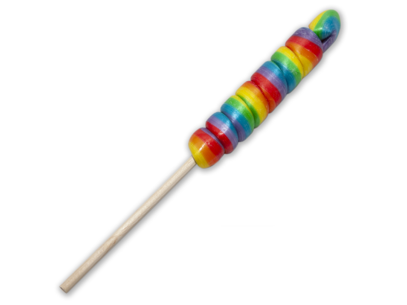 PRIDE - LOLLIPOP CONE SMALL WITH THE LGBT FLAG FOR CHULO, CHULO MY PIRULO /en/pt/pt/en/fr/it/