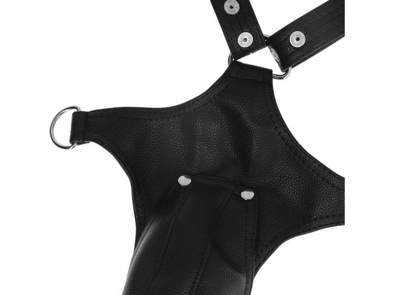 FETISH SUBMISSIVE ATTITUDE - MEN´S V-SHAPED ECO-LEATHER HARNESS