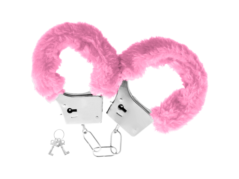 OHMAMA - PLEASURE FURRY HANDCUFFS PINK