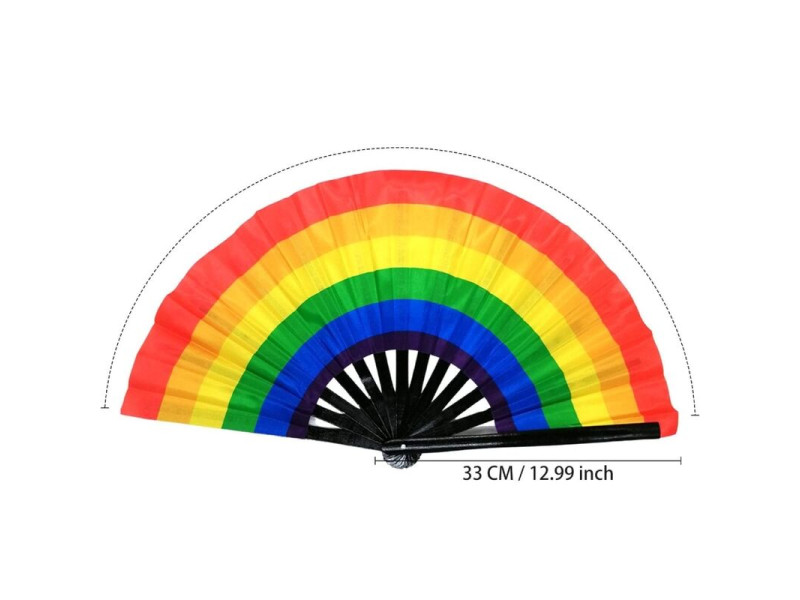 PRIDE - LGTB HAND CRAFTED LARGE FAN