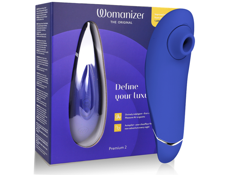 WOMANIZER - PREMIUM 2 CLITORAL STIMULATOR BLUEBERRY