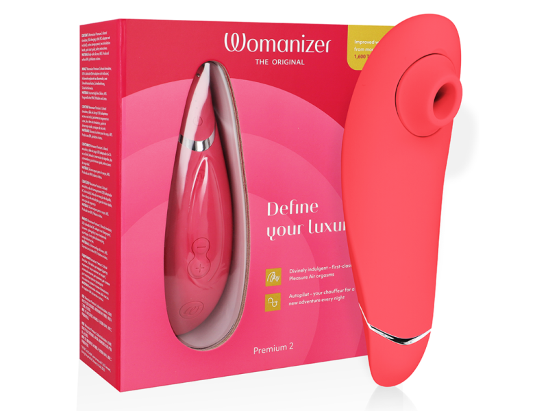 WOMANIZER - PREMIUM 2 CLITORAL STIMULATOR RASPBERRY