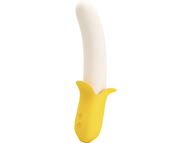 PRETTY LOVE - BANANA GEEK SUPER POWER 7 VIBRATIONS UP&DOWN SILICONE BLACK