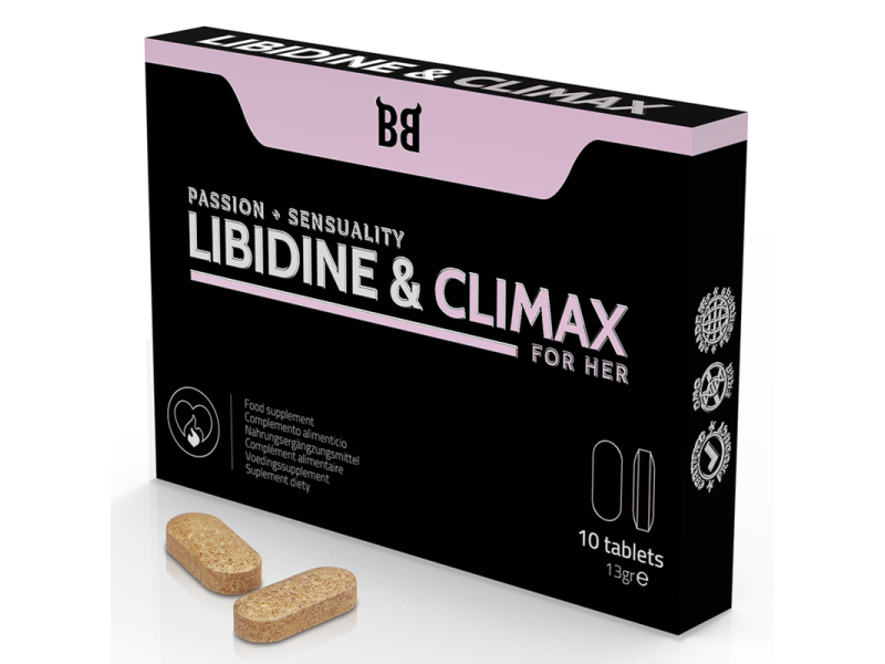 BLACK BULL - LIBIDINE & CLIMAX INCREASE L BIDO FOR WOMEN 10 CAPSULES