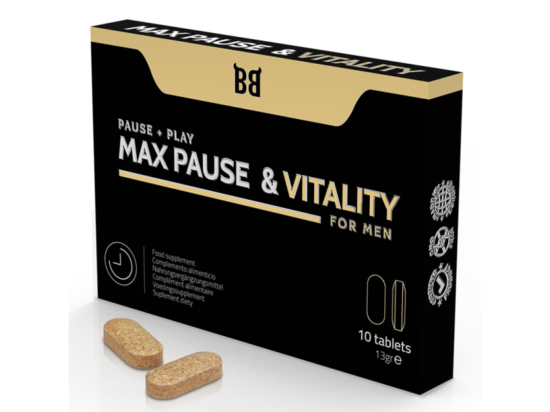 BLACK BULL - MAX PAUSE & VITALITY RETARDANT FOR MEN 10 CAPSULES