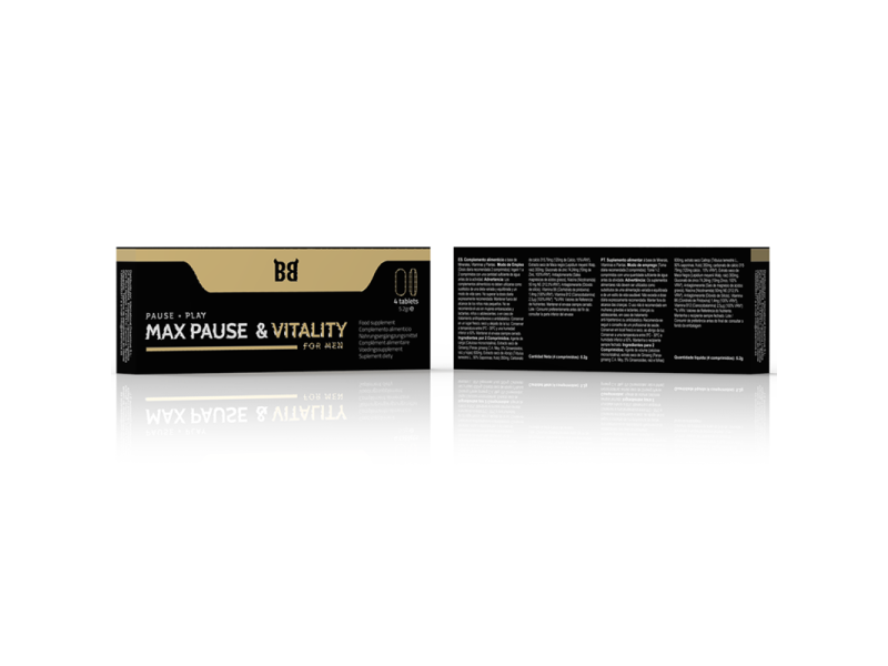 BLACK BULL - MAX PAUSE & VITALITY RETARDANT FOR MEN 4 CAPSULES