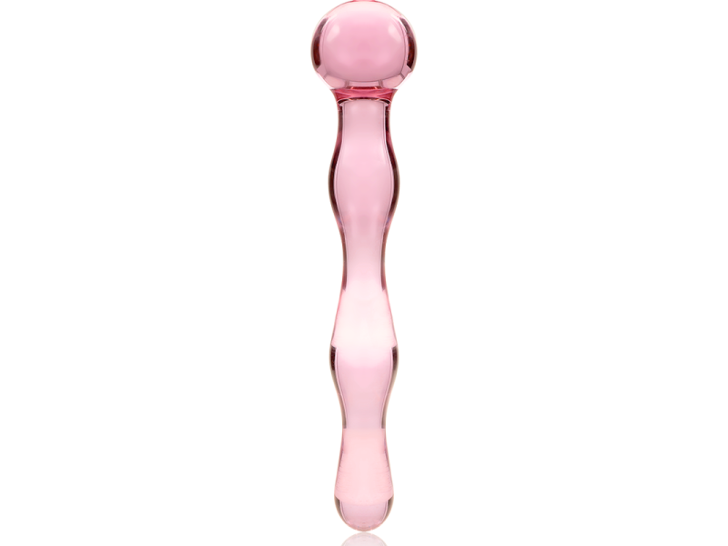 NEBULA SERIES BY IBIZA - MODEL 13 DILDO BOROSILICATE GLASS PINK 18 CM -O- 3.5 CM