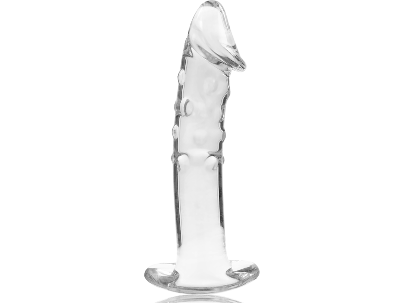 NEBULA SERIES BY IBIZA - MODEL 19 DILDO BOROSILICATE GLASS CLEAR 18.5 CM -O- 4 CM