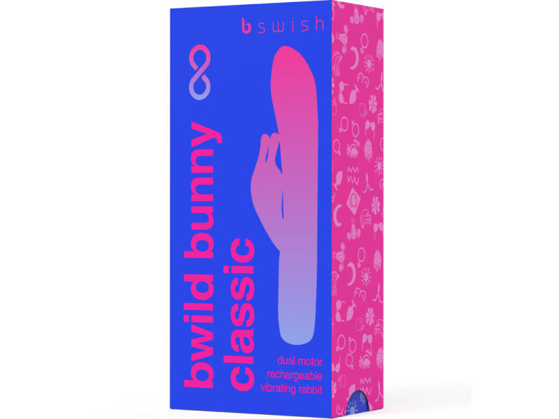 B SWISH - BWILD BUNNY INFINITE CLASSIC RECHARGEABLE VIBRATOR BLUE SILICONE