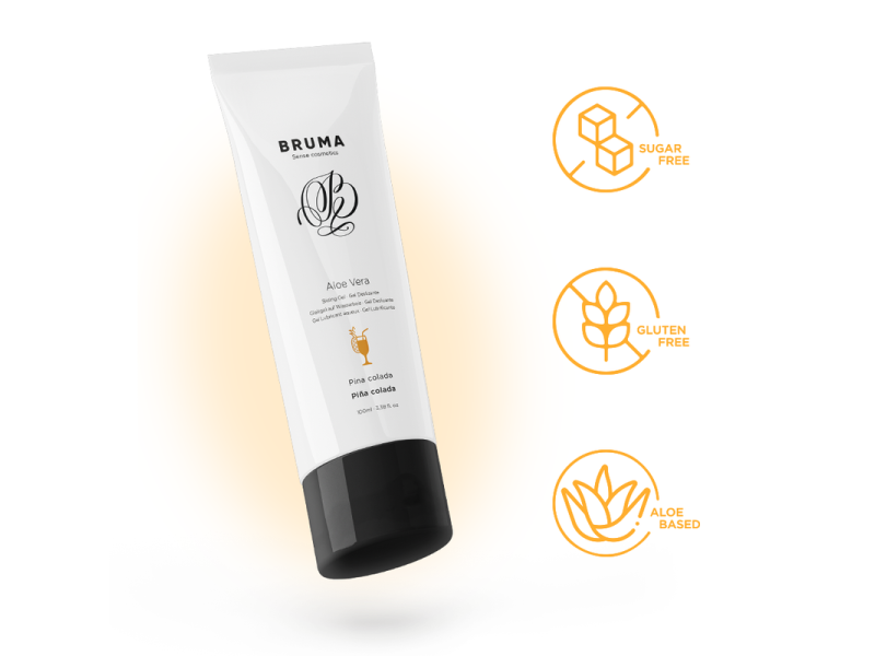 BRUMA - ALOE VERA SLIDING GEL PINA COLADA FLAVOR 100 ML