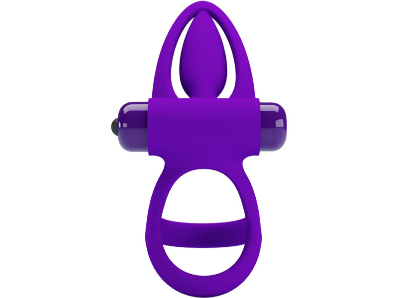 PRETTY LOVE - VIBRATOR RING 10 VIBRATIONS VIOLET SILICONE