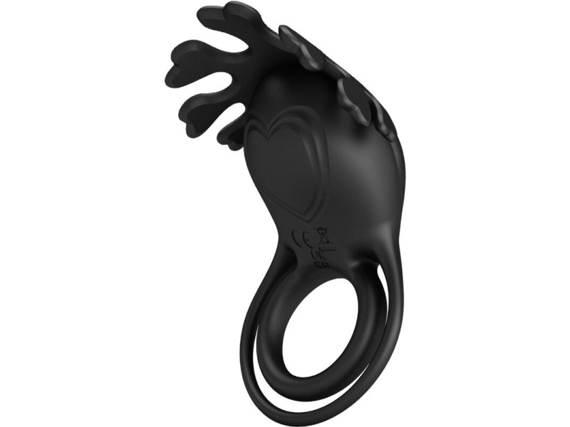 PRETTY LOVE - RUBEN VIBRATOR RING 7 VIBRATIONS BLACK SILICONE