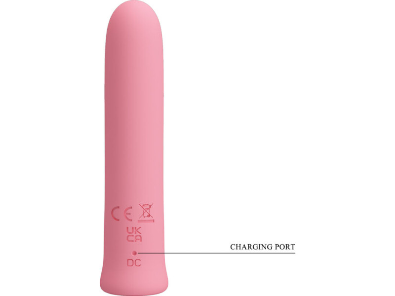 PRETTY LOVE - CURTIS MINI SUPER POWER VIBRATOR 12 PINK SILICONE VIBRATIONS