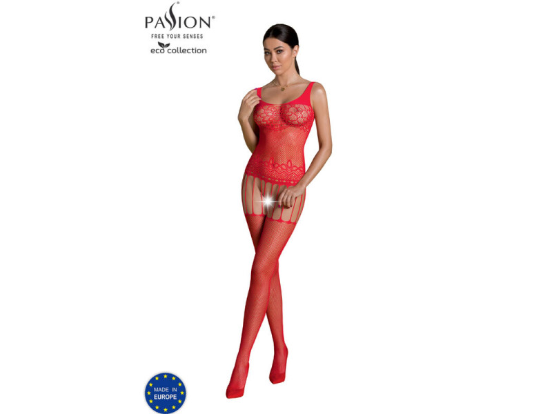 PASSION - ECO COLLECTION BODYSTOCKING ECO BS001 RED