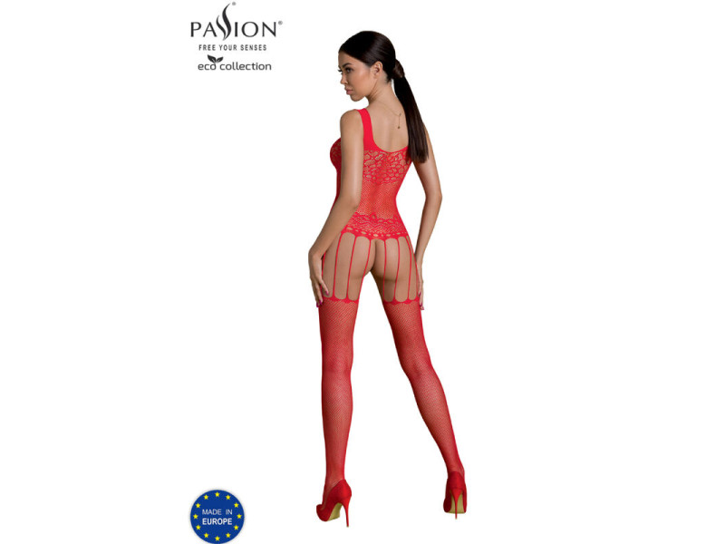 PASSION - ECO COLLECTION BODYSTOCKING ECO BS001 RED