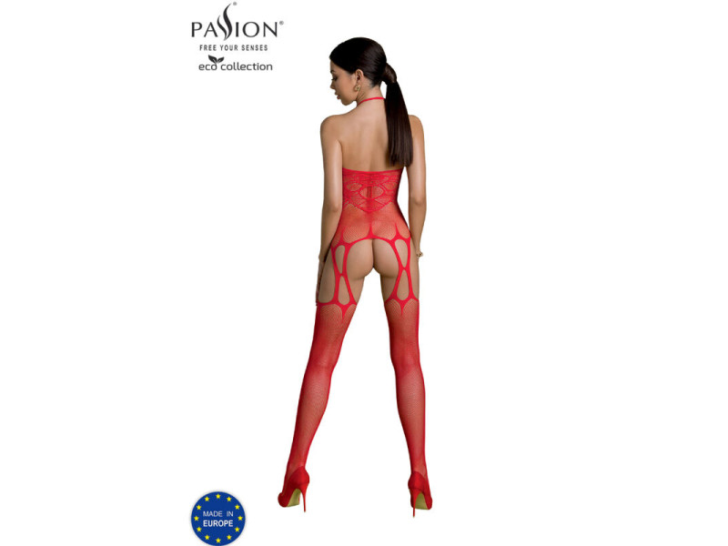 PASSION - ECO COLLECTION BODYSTOCKING ECO BS002 RED